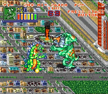 King of the Monsters 2 - The Next Thing (Japan) screen shot game playing